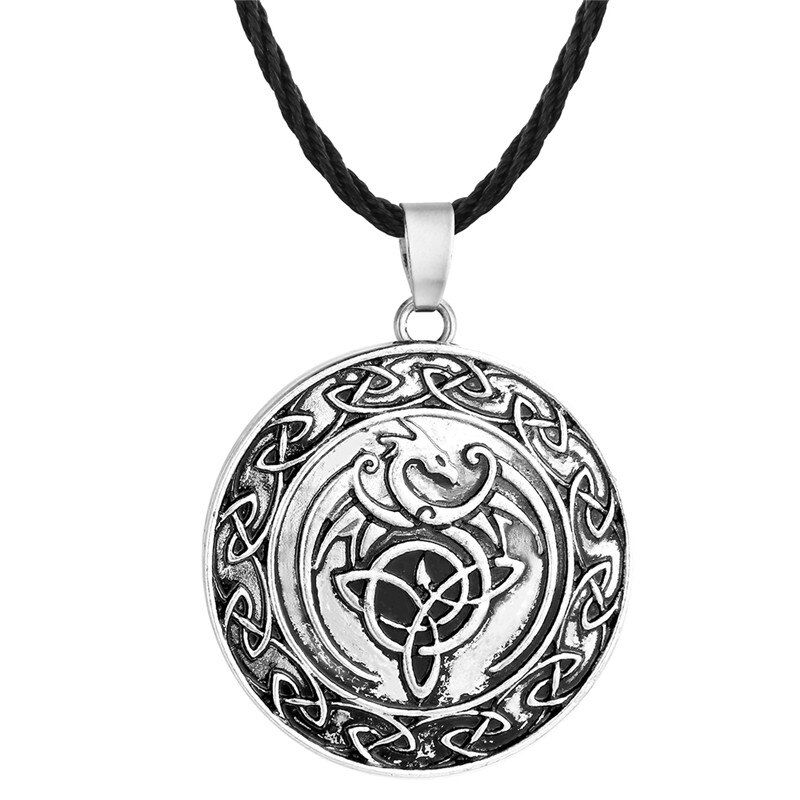 QIAMNI Gothic Viking Norse Vegvisir Compass Amulet Necklace Pendant Vintage Punk Slavic Runic Talisman Men Jewelry Chokers Gift