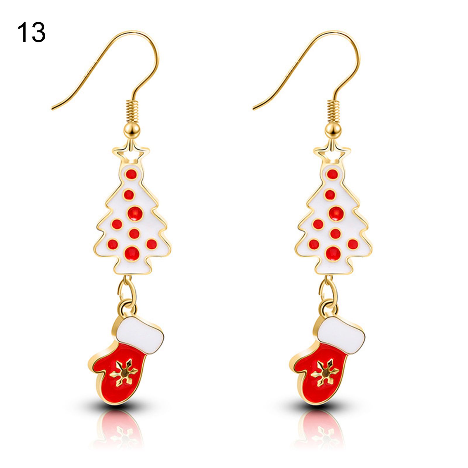 Christmas Dangle Earrings Lovely Christmas Dangle Hook Earring