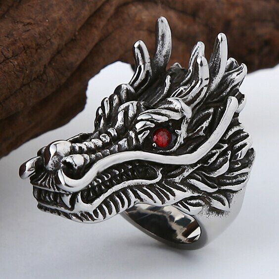 Free Fan Vintage Skull Gothic Men Ring Reteo HipHop Punk Male Rings For Women Party Steampunk Rings Jewelry Anillo Hombre