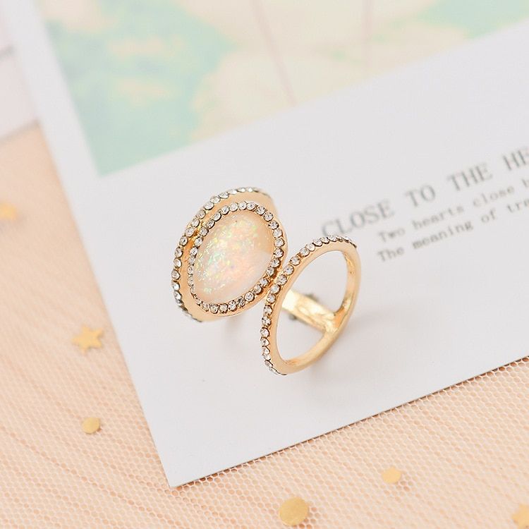 Luxury Female White Bridal Wedding Ring Set Fashion Silver Color Filled Jewelry Promise CZ Stone Engagement Rings For Women