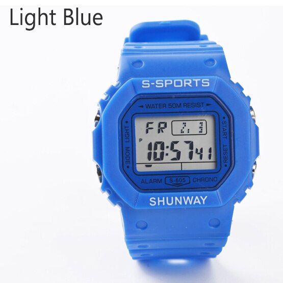 UTHAI CE21kids sport watch digital waterproof 50m children watches for boy girls clock wristwatch Child men women LED Luminous