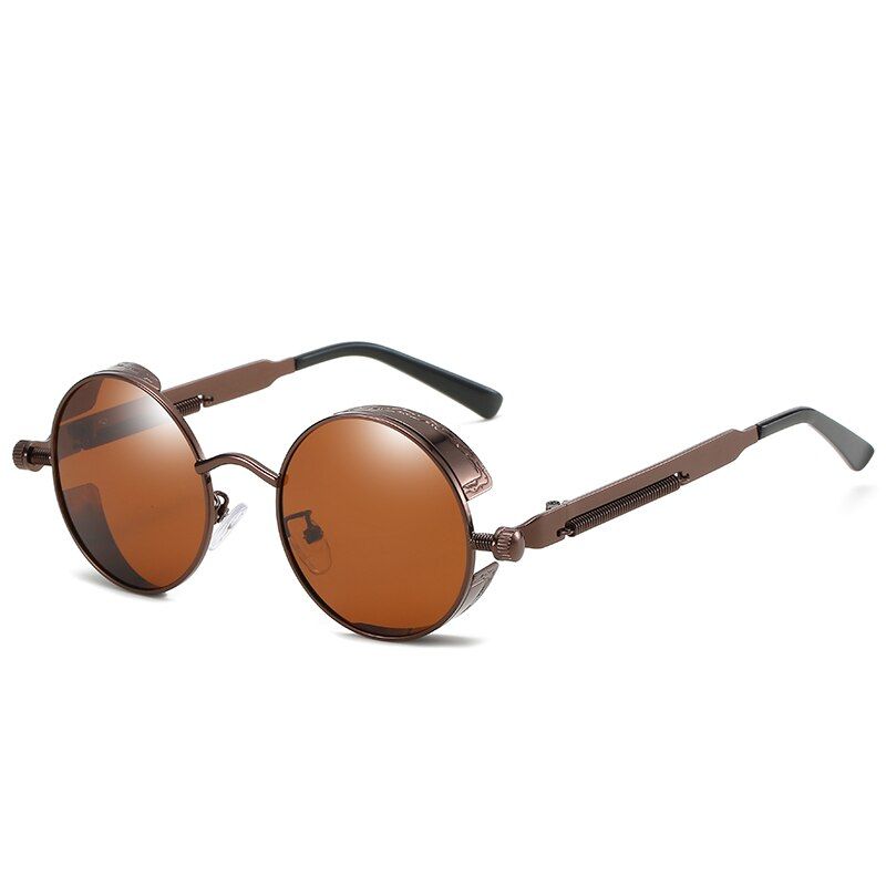 5XINGYU Round Style Mirrored Les Sunglasses Women Steampunk Cool Spring Brand Design Sun Glasses Oculos De Sol okulary gafas