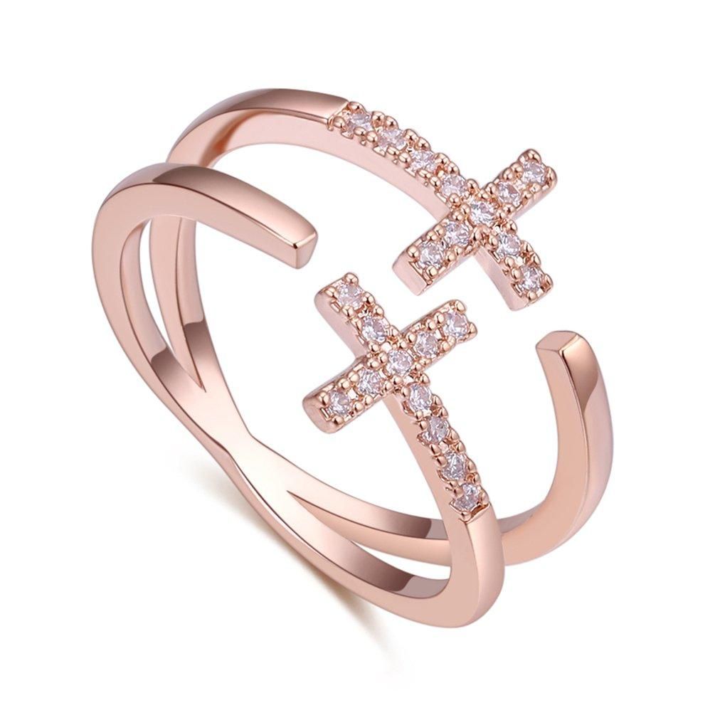 MA UR Aaa Zircon Ring For Women And Girls Crystal Joint Nail-0