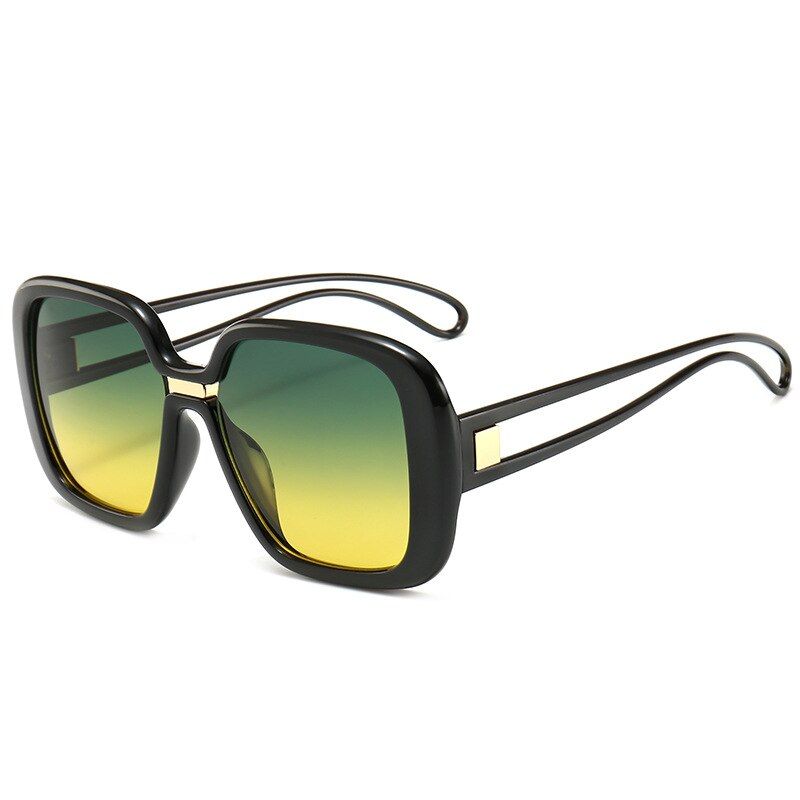 5568-5New Fashion Square Sunglasses Women Brand Designer Unique Gradient Frame Glasses Ladies Trends Oversized Eyeglasses UV400