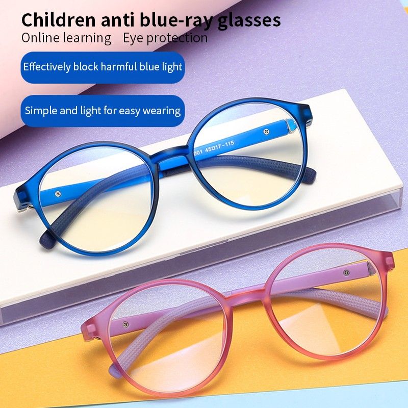 Fashion Children Anti-blue Light Glasses 360° Roating Flexible Comfortable Glasses for Kids (suitable for children 4-14 years old)