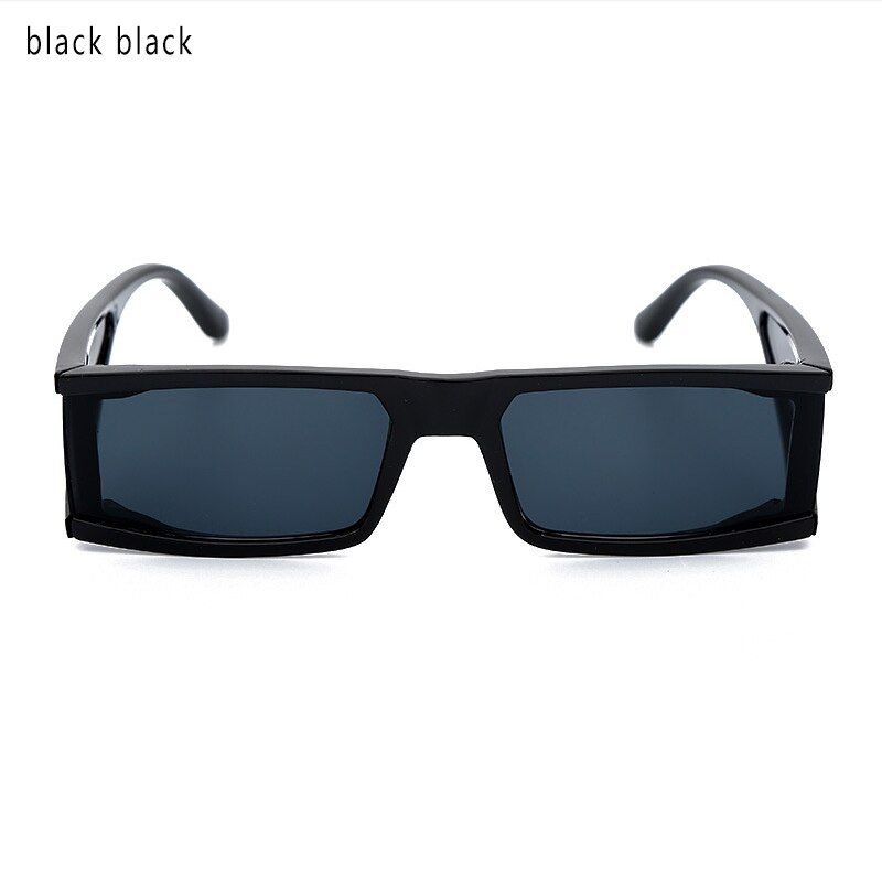 black blackQ Fashion Rectangular Small Frame Glasses 2020 Personality Street Trend Sunglasses Lady Glasses Uv400 Female Sun Glasses