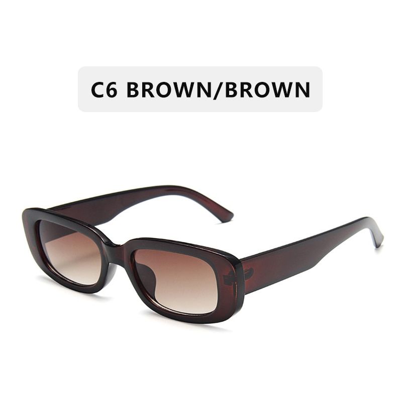 C62020 Fashion Vintage Sunglasses Women Brand Designer Retro Sunglass Rectangle Sun Glasses Female UV400 Lens Eyewears