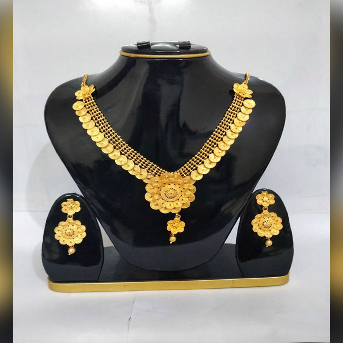 Gold Plated Indian Fashion Jewelry set made in india