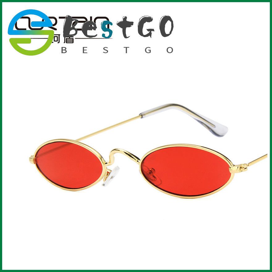 Korean version of small metal frame sunglasses, retro oval frame sunglasses, European and American ocean sunglasses