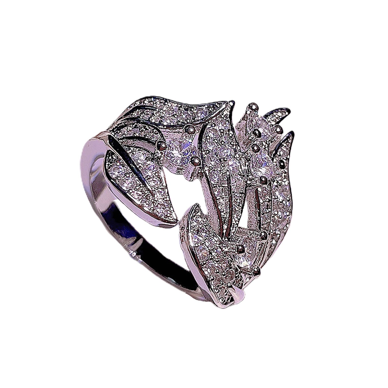 Finger Ring Sparkling Fashion Appearance Bright Luster Finger Ring