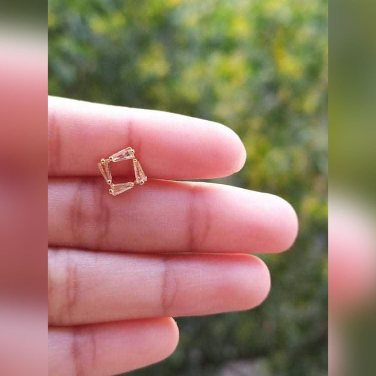 Nose Pin For Women, New Model, Trendy Design , L Shape Nosering, Nose Ring,CD-42 - Nose Pin - Nose Pin