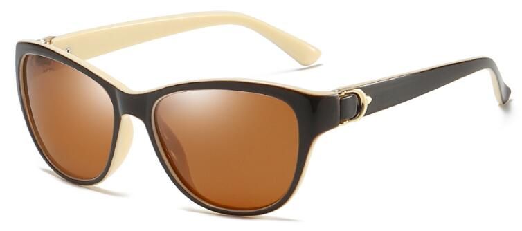 C5 yellow teaPolarized Women's Sunglasses UV Protection Luxury Designer Pink Mirrored Glasses Female Summer Beach Eyewear