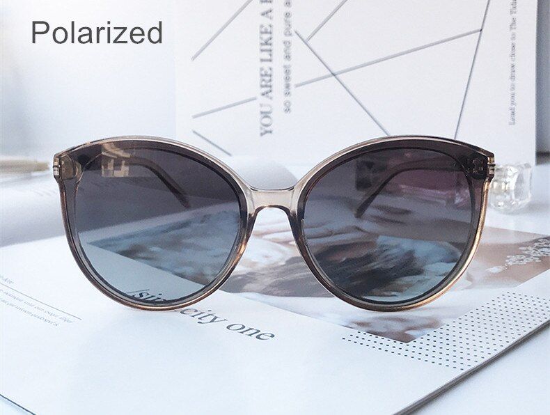 POLARIZED CHA as pictureKUJUNY Polarized Sun Glasses For Women Vintage Round Sunglasses Ladies Cat eye Eyewears Retro Driving UV400 Eyeglasses