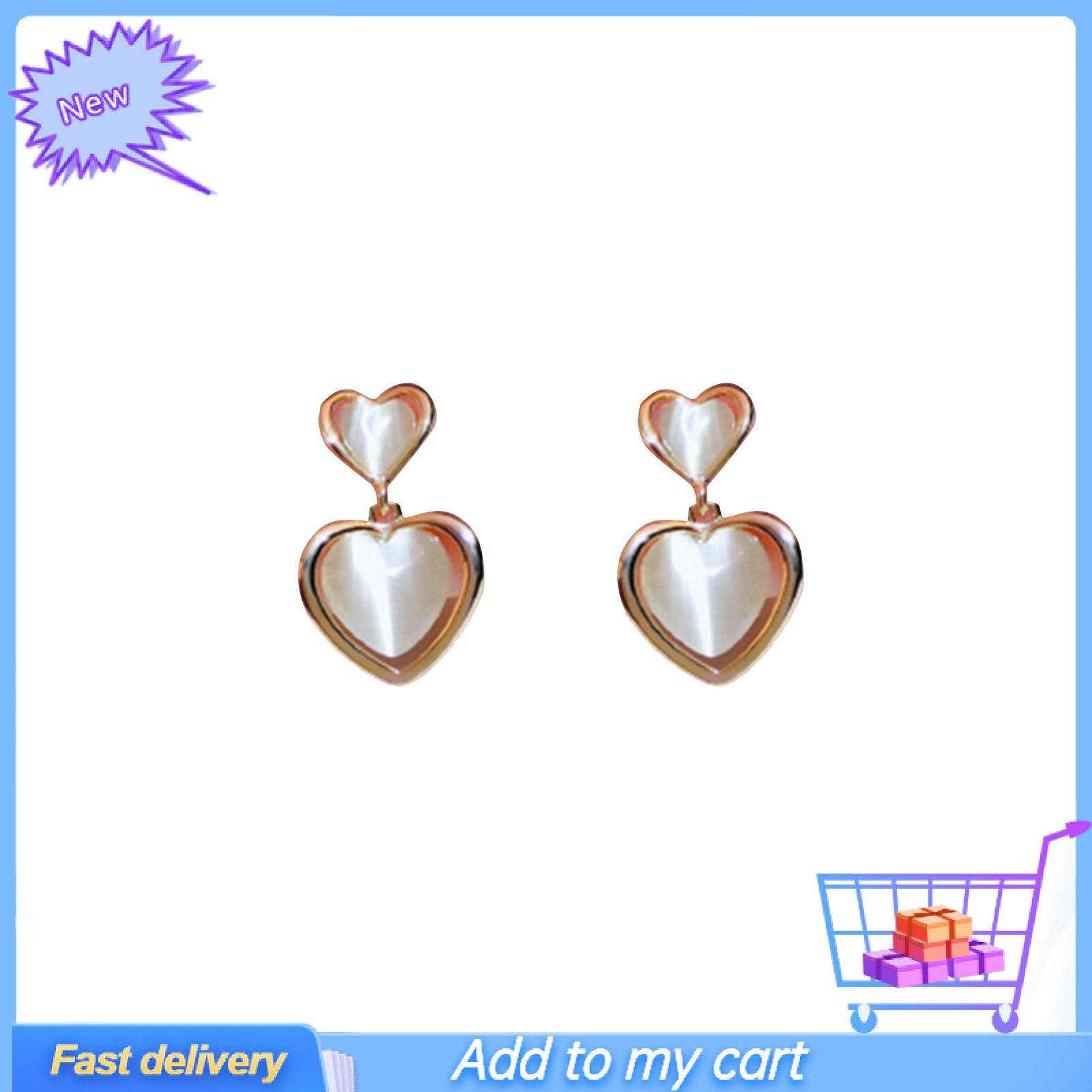 Earrings Rhinestone Elegant Silver Plated Geometry Dangle Earrings for Dating