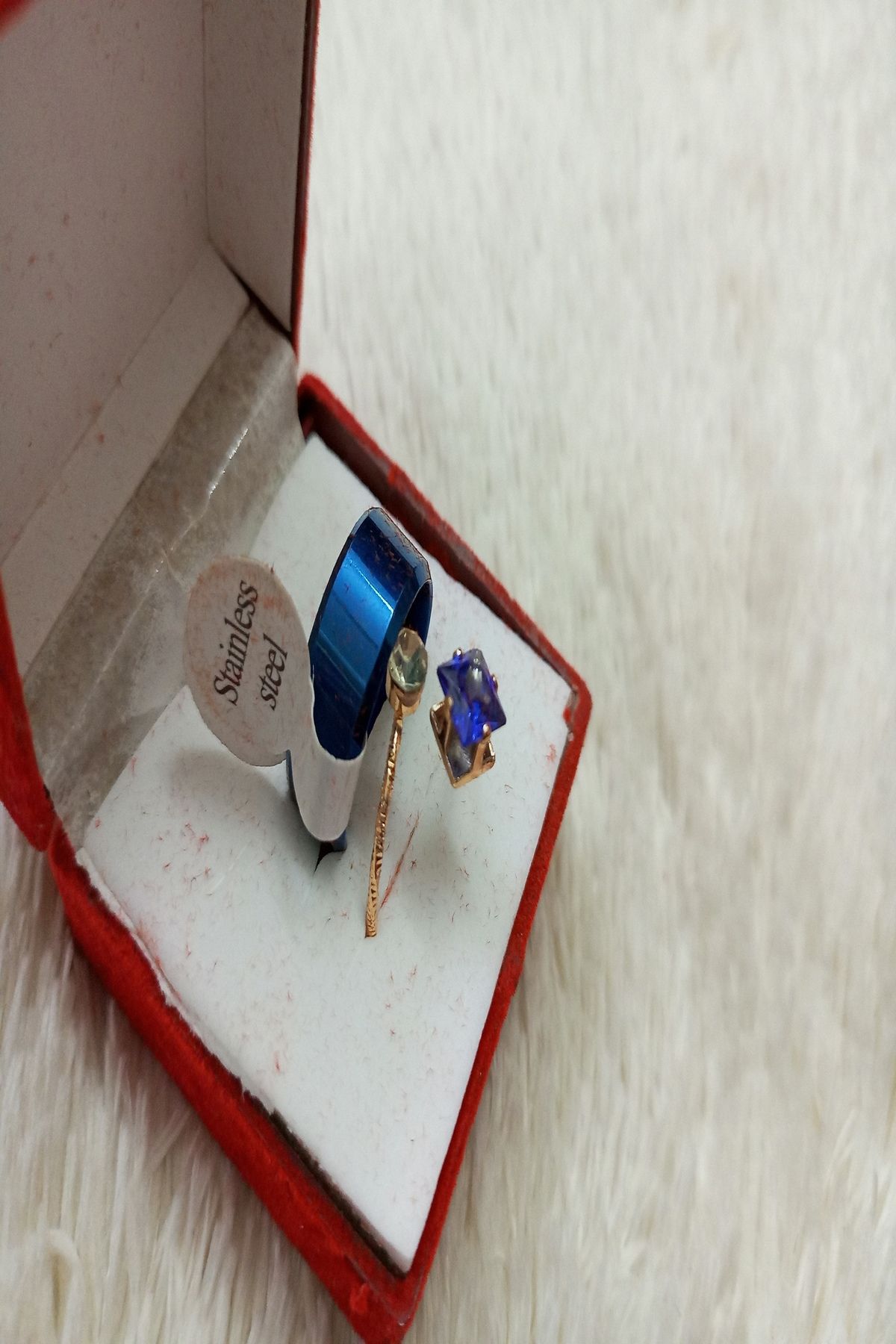 2 pieces Couple Ring Set With Box for Men and Women