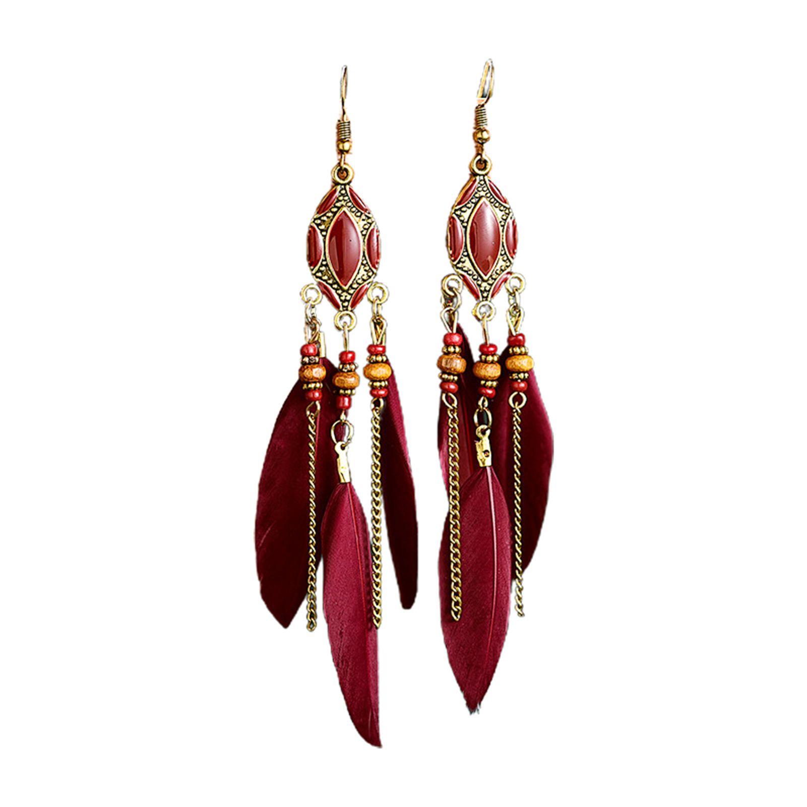Women Earrings Wear-resistant Multicolor Long Hook Earrings