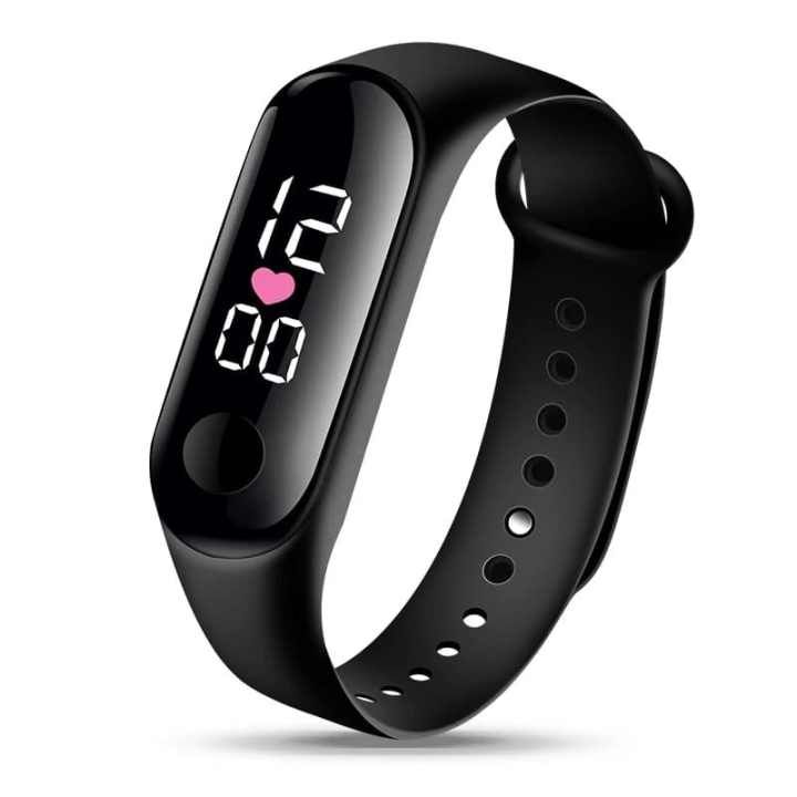 Men & Women LED Digital Touch Movement Wristband Bracelet Smart Band Sports Watch