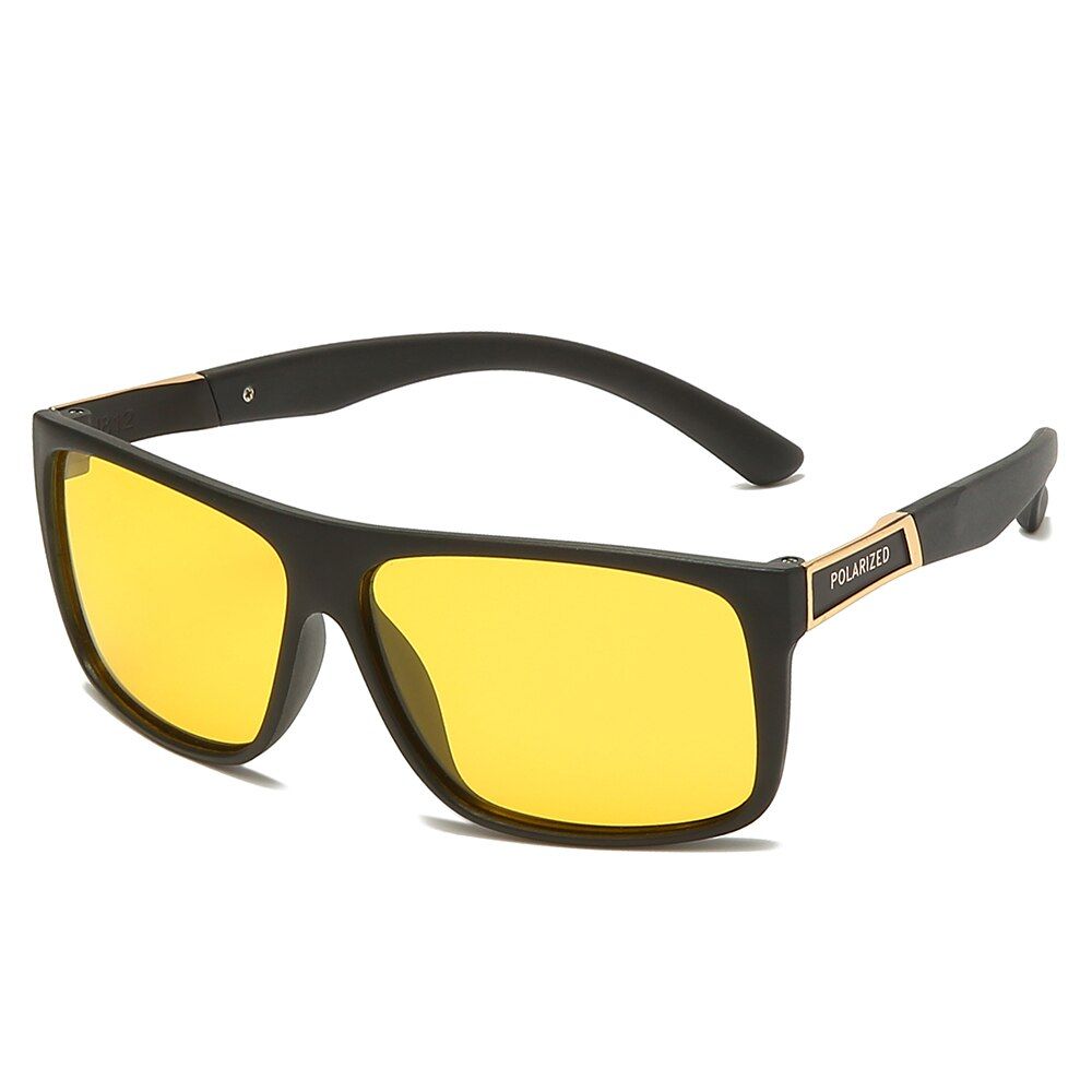 4Brand Design Polarized Sunglasses Classic Men Vintage Square Driving Sun Glasses UV400 Sunglass Shades Eyewear Oculos de sol