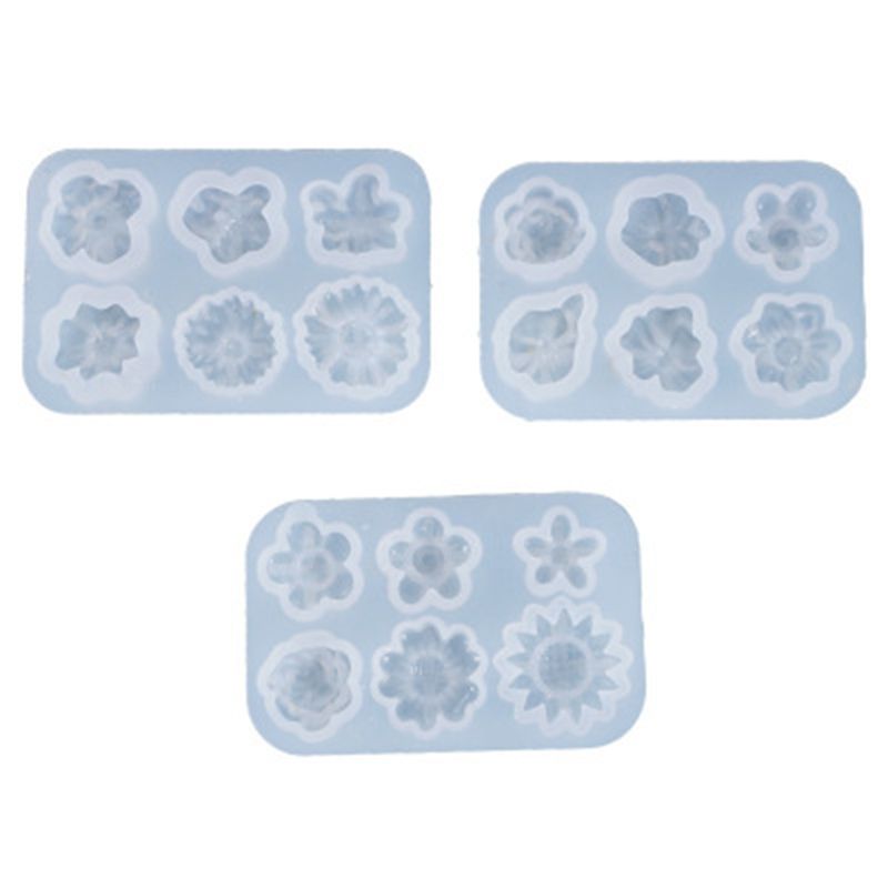 Resin Crystal Mold Flower Decoration Casting Silicone Mold DIY Crafts Jewelry Making Tools