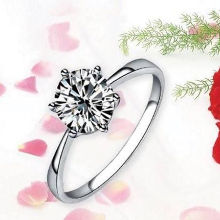 Love Crystal Woman Finger Ring