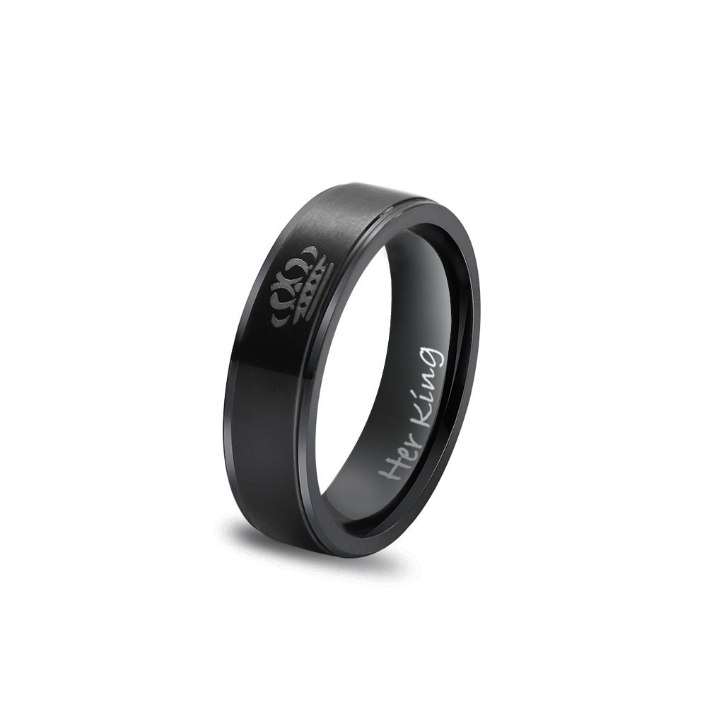 1PC Titanium Cool Punk Black Dragon Stainless Steel Men's Wedding Band Rings Nice Couple Male Jewelry Gift Size 6-13