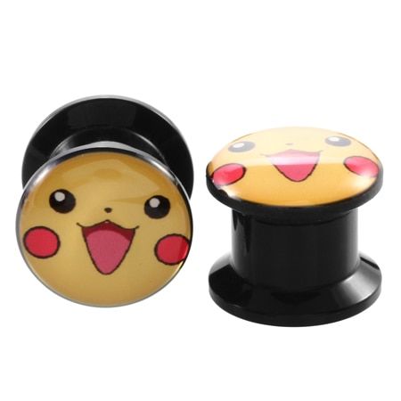 2Pcs/lot Acrylic Ear Plugs and Tunnels Cute expanders Screw Fit Ear Piercings Flesh Ear Stretcher Sexy Body Jewelry