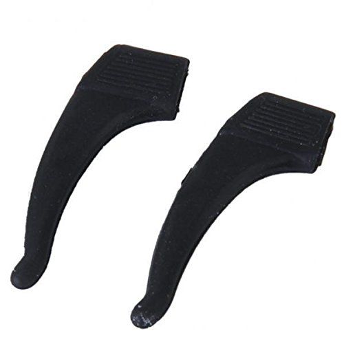 JAERBEE 3 pairs of ear hooks Glasses Supports Anti-slip Silicone - Black