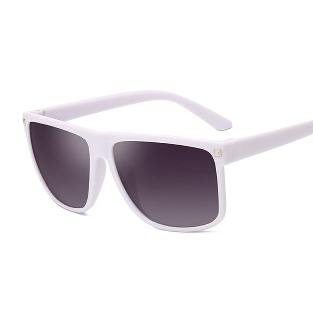 WhiteGrayNew Classic Square Women Sunglasses Lady Vintage Luxury Plastic Brand Designer Cat Eye Sun Glasses Female UV400 Fashion Eyewear