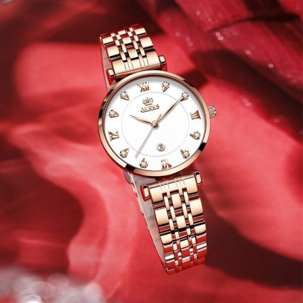 OLEVS Women Watches Luxury Fashion Casual Waterproof Quartz Watch  Stainless Steel Ladies Wrist Watch relogio feminino- Code5866