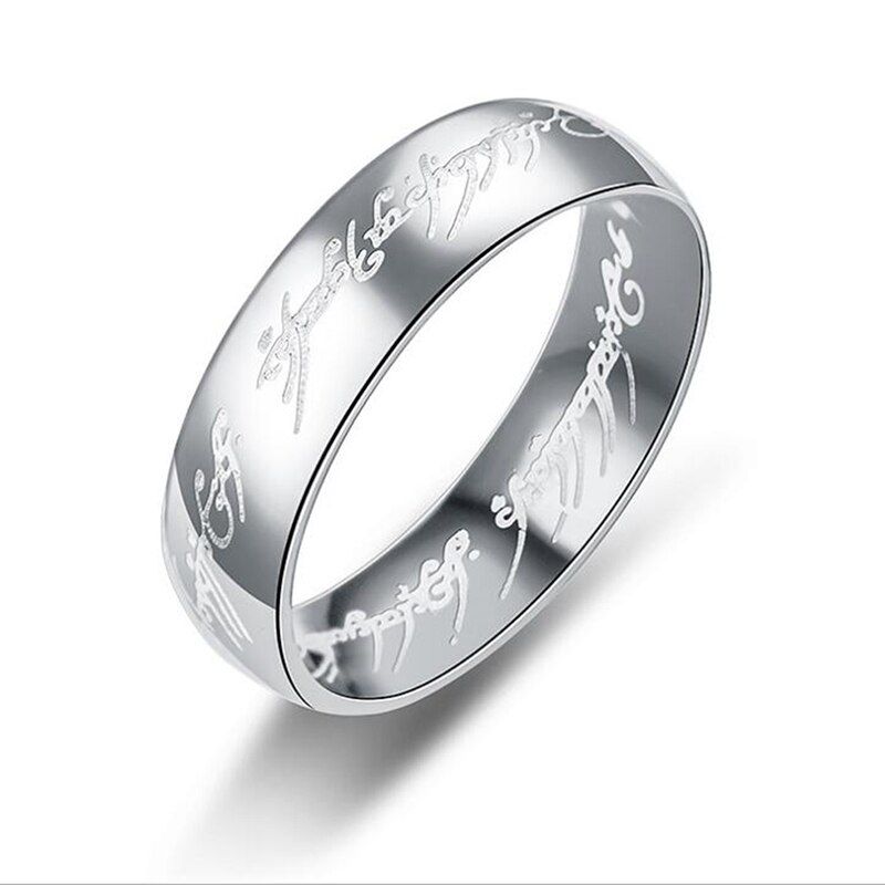 Steel Ring of Power the of One Ring for Women Lovers Men Fashion Jewelry Wholesale