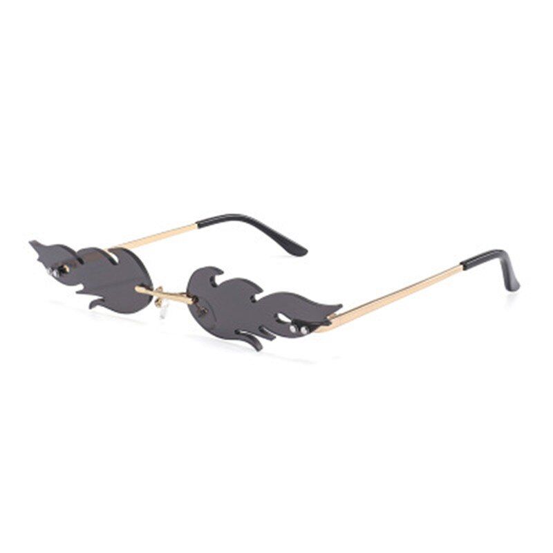 C42020 Women Cat Eye Sunglasses Dropshipping Fire Flame Sunglass Retro Sun Glasses Transparent Color Glasses Narrow StreetWear