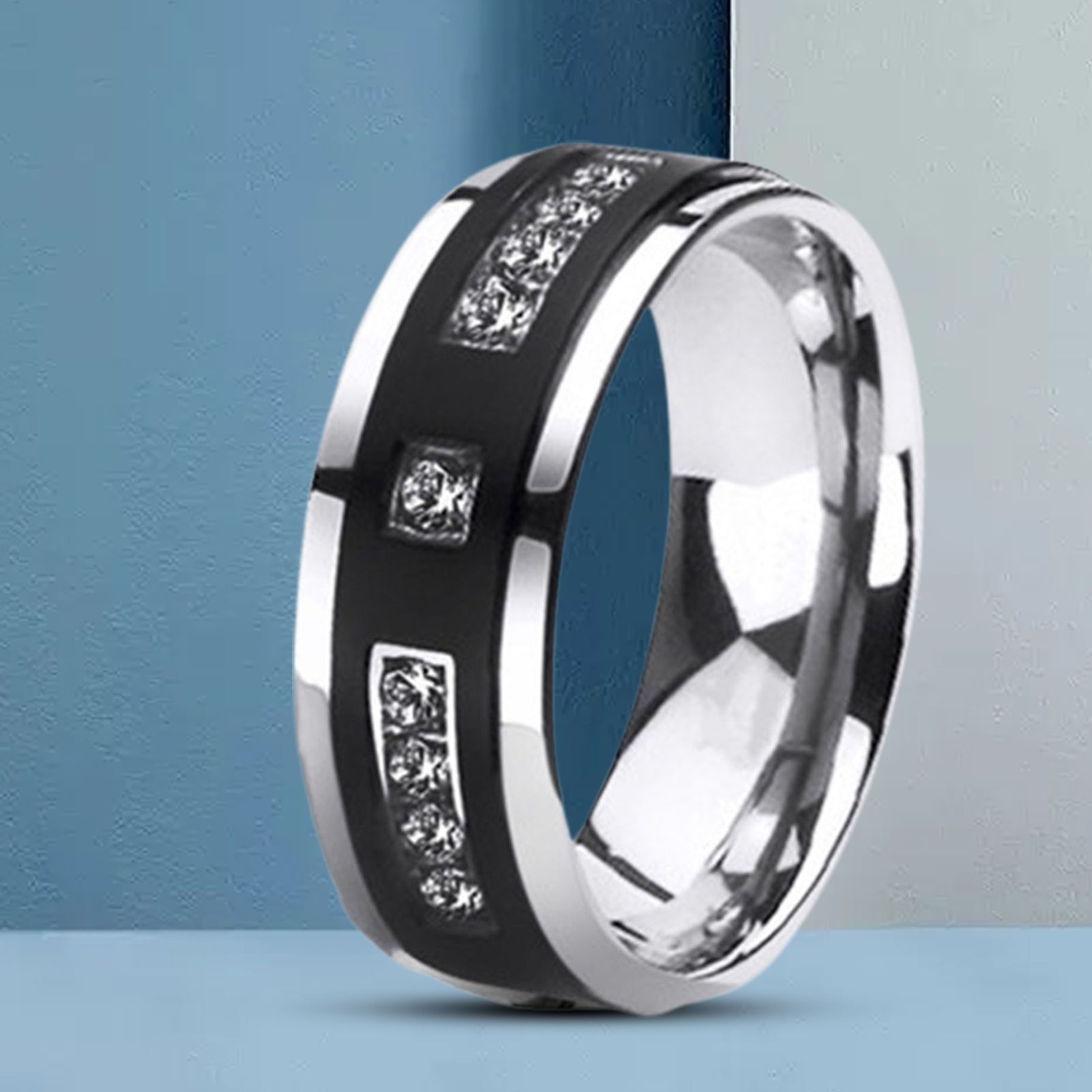 Finger Ba Fine Workmanship Shining Cubic Zirconia Wedding Ba