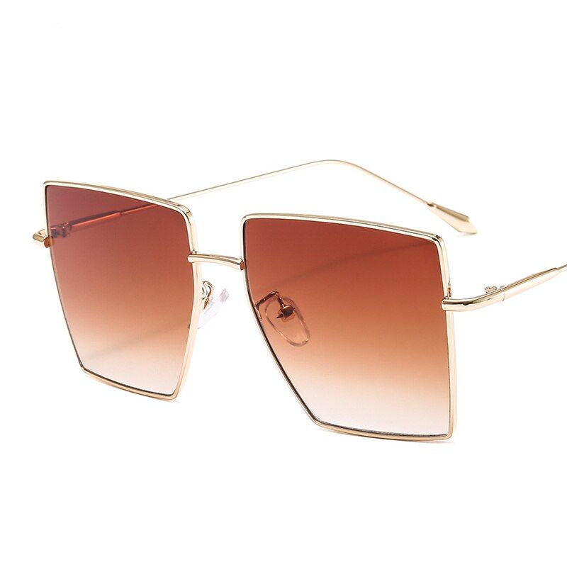 6Vintage Square Sunglasses Women 2020 Luxury Frames Retro Clear Sun Glasses For Men One Piece Oversized Black Shade Gafas Glasses