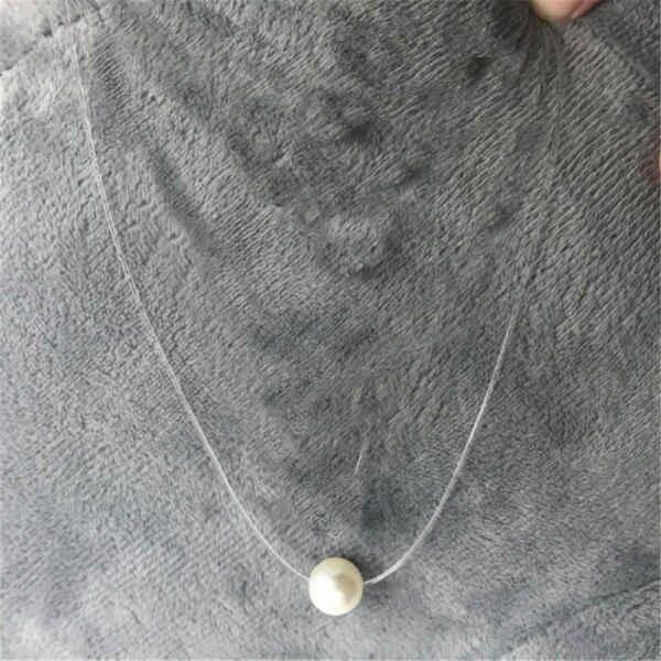 Tiny Square Choker Necklace for Women Fish Line Smalll CZ Geometric Necklace Pendant on neck Bohemian Zircon Necklace Jewelry