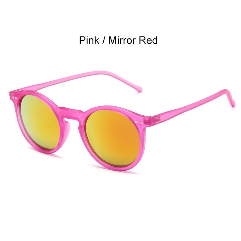 SIMPRECT Round Sunglasses Women 2021 UV400 Retro Sunglasses Vintage Mirror Sun Glasses Shades For Women Luxury Zonnebril Dames