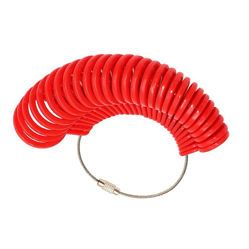 Plastic Ring Size Finder Mandrel Stick Finger Gauge Kit DIY Jewelry Making Ring