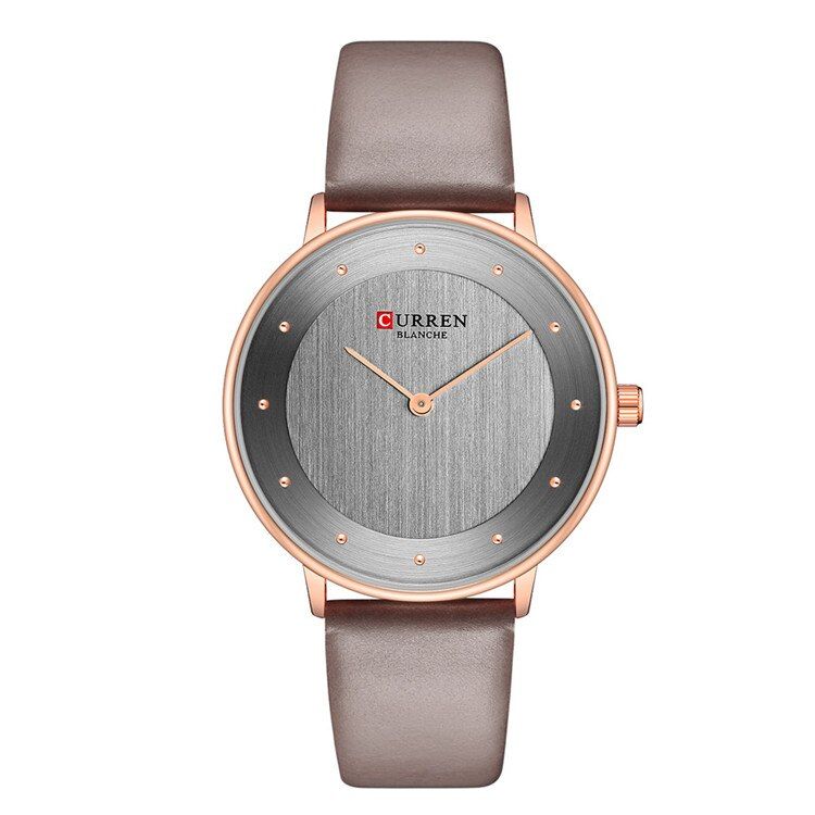 【BestGO】Fashion Simple Ladies Watches Design Comfortable Leather Quartz Womens Wrist Watch CURREN Brand New Female Watch bayan