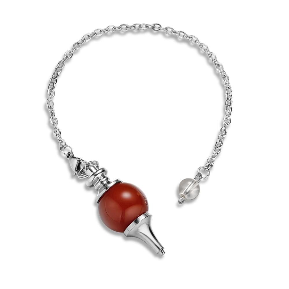Popular In Summer Natural Stones 7 Chakula Reiki Healing Crystal Pendulum Ladies Pendant Treatment Yu Yoga Jewelery Woman Gift