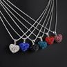 Women's Fashion Shiny Rhinestone Love Heart Pendant Chain Neckle X Gift