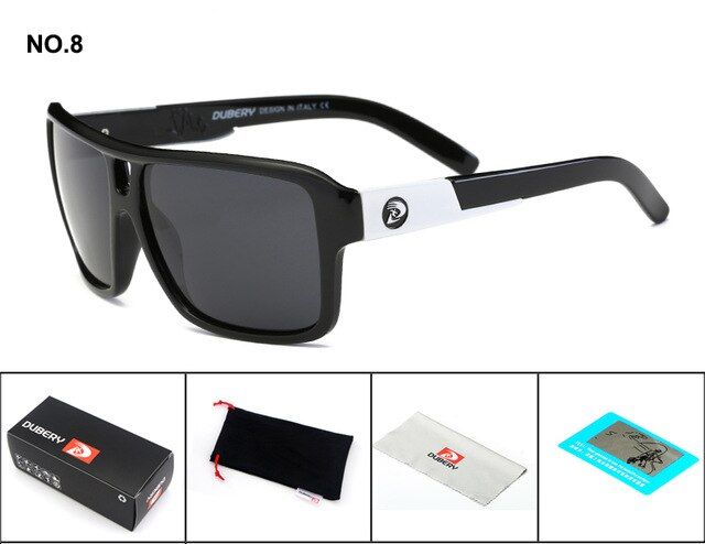 DUBERY larized Sunglasses Men's Driver Shades Male Sun Glasses For Men  2017 Luxury  Designer Oculos 008-8
