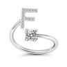 Adjusle A to Z Alphabet Open Ring Couple Wedding Band Jewelry cessory Gift
