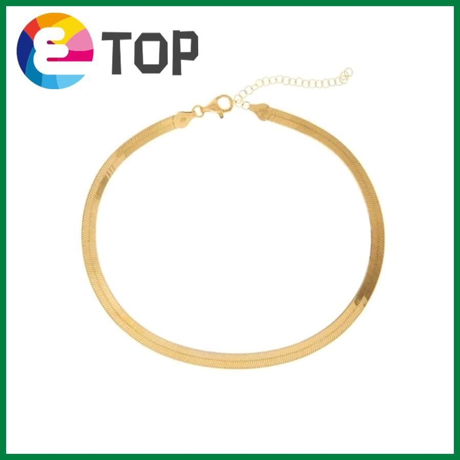 Flat Snake Necklace Fashion Simple And Creative Flat Snake Girls Collarbone Necklace Accessories