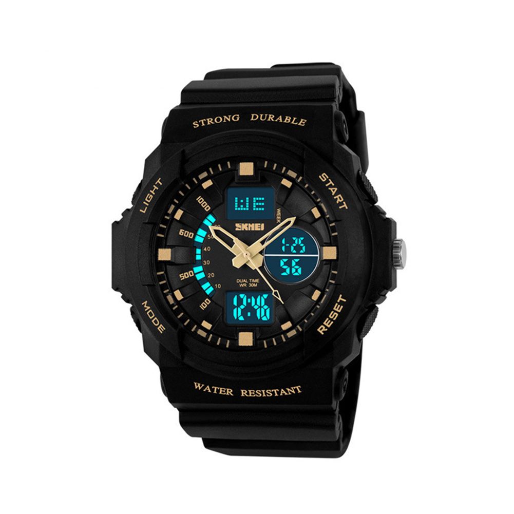 Relogio Anti Shock Fashion Watches Men Sports Watches Dual Time Water resistant Subdial Style Watch 5 colors High Quality