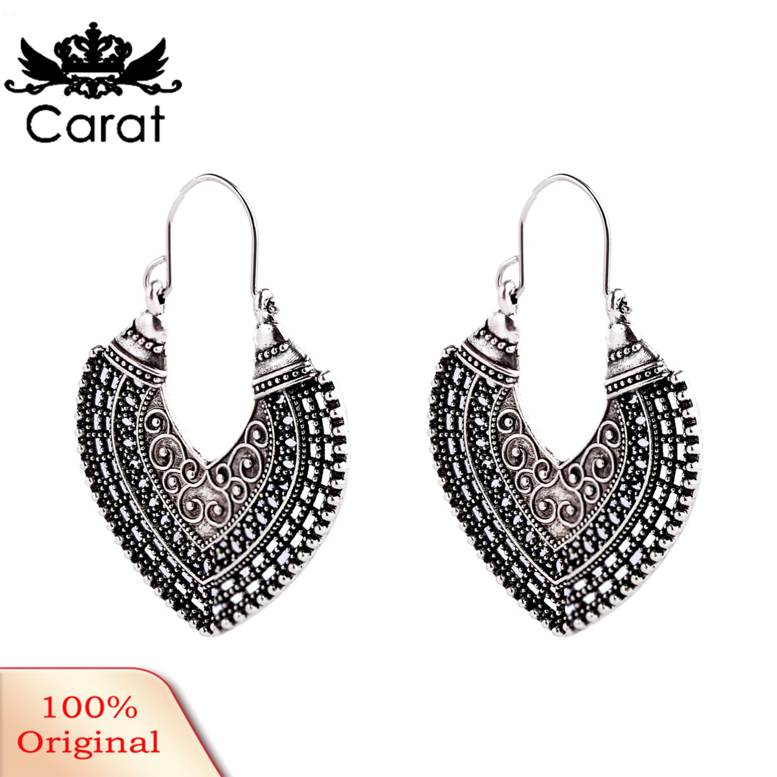 Carat 1 Pair Earrings Vintage Drop Fashionable Long Bohemian Earrings Set Boho Jewelry For Travel