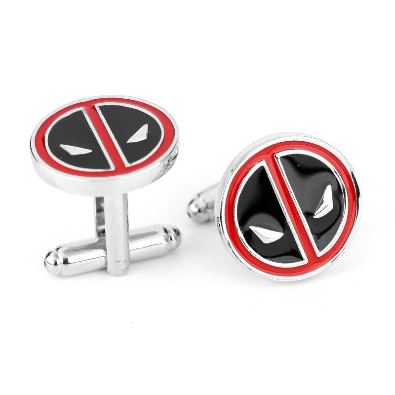 Deadpool Face shirt cufflinks set for men women
