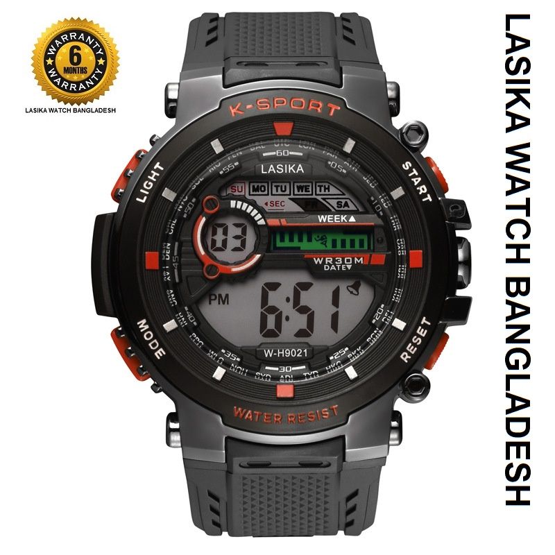 LASIKA digital big screen wrist watches waterproof 30M  sport  watches - Watch