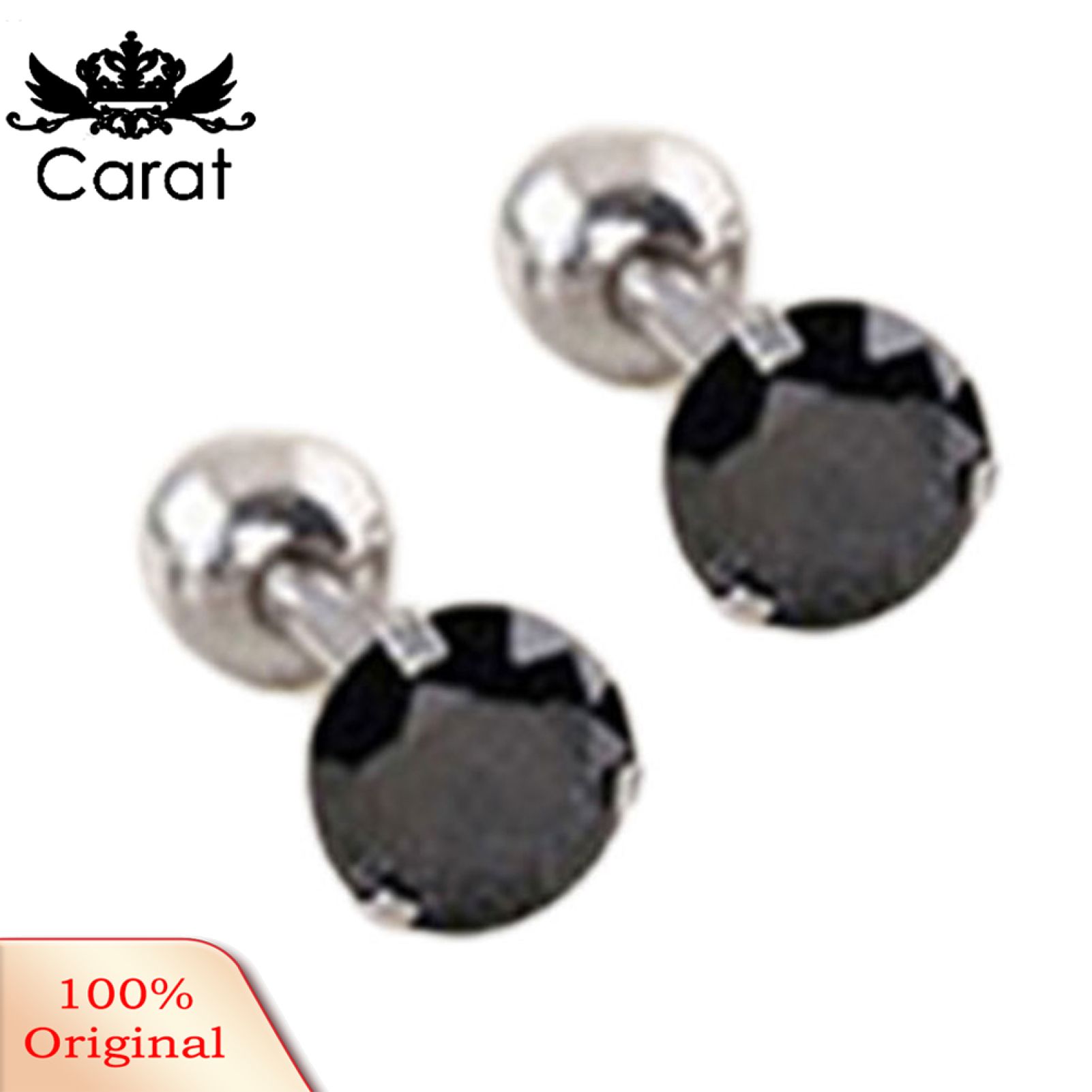 Earrings Exquisite 3 Prong Design Ear Studs