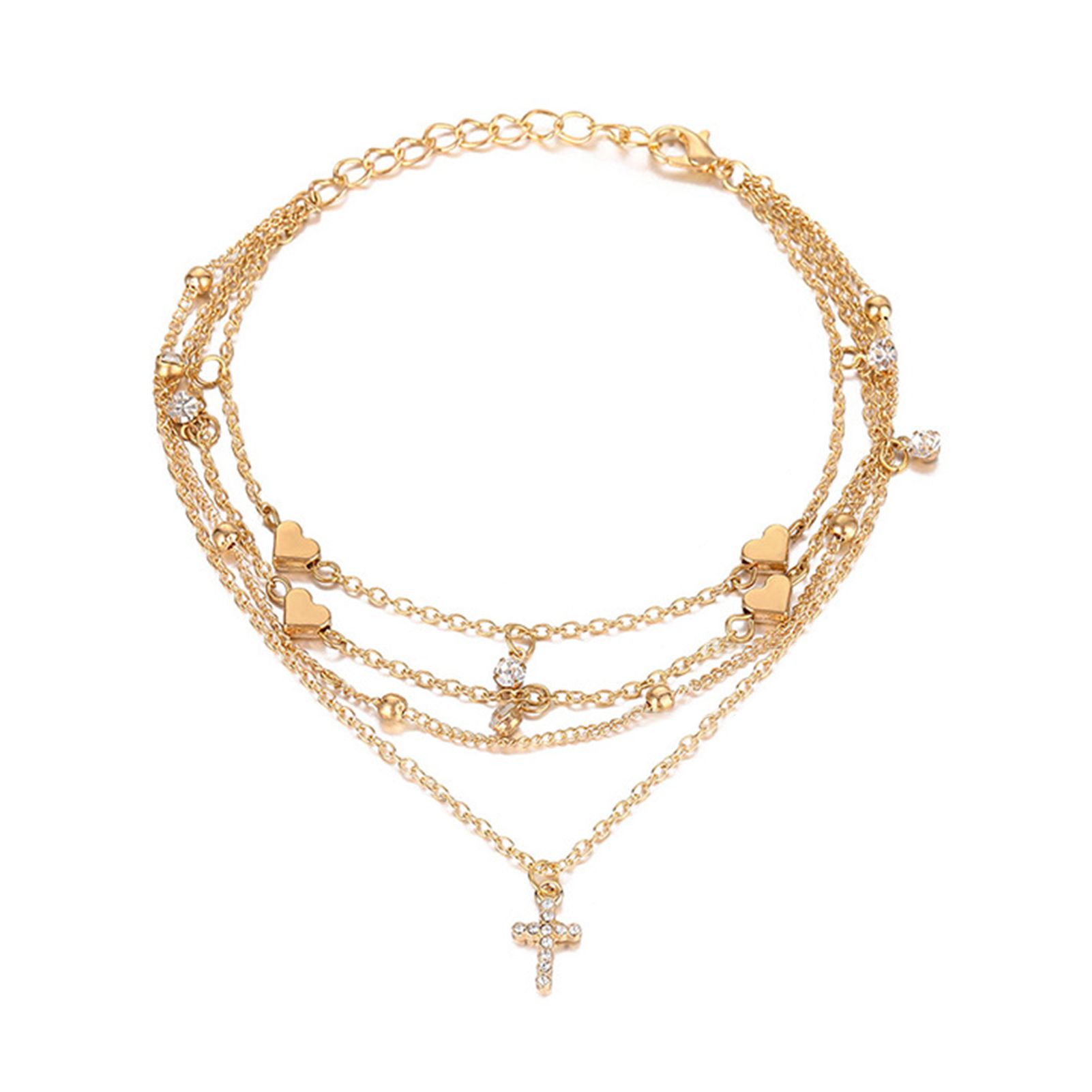 Heart Shape Anklet Fine Workmanship Hollow Heart Shape Anklet