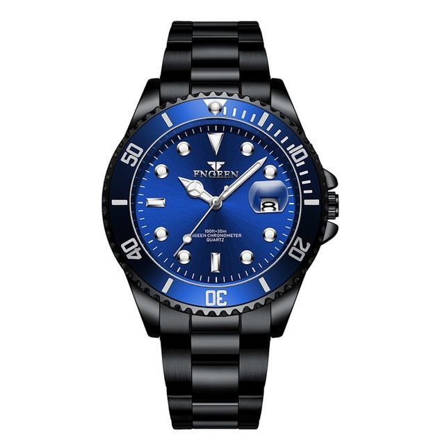 Enlarge Calendar Fashion Mens Watches Top Brand Luxury Quartz Men Classic Style Luminous Waterproof Business WristWatch