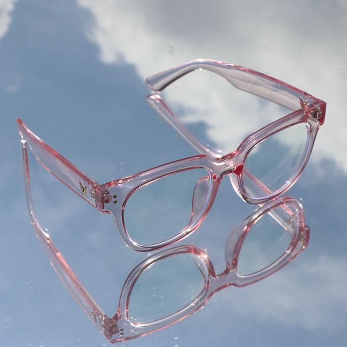 Pink Watermark Frame Stylish Sunglass For Men And Women